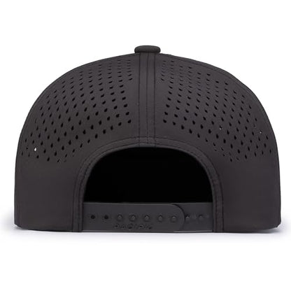 Pacific Headwear Perforated 6-Panel Arch Cap - color: Charcoal