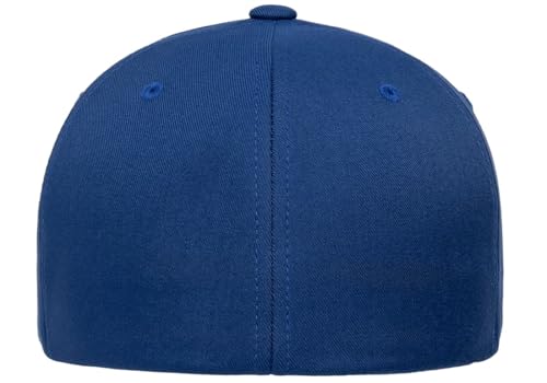 Flexfit 6100NU Tri-Layer Seamless Baseball Cap Bundle w/Cap Catcher - color: Royal, size: Large-X-Large
