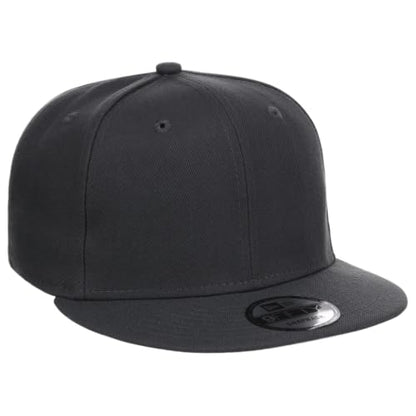 New Era Blank Custom 59FIFTY Fitted Flat Bill Cap - color: Graphite, size: One Size
