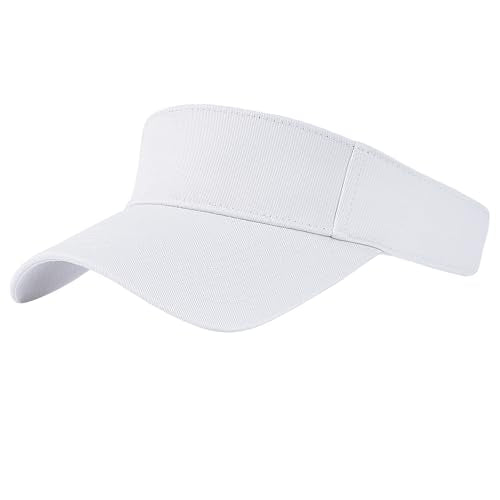 Dxhycc Sport Sun Visor Hats for Women Men - color: White