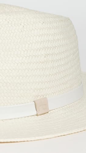rag & bone Women's Packable Straw Fedora Hat - size: Small-Medium