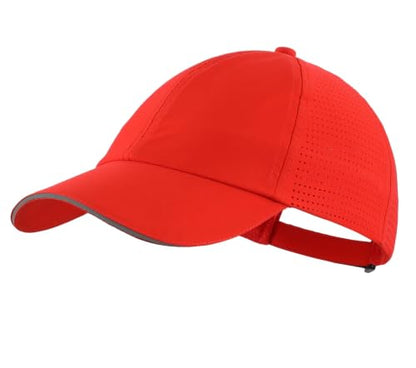 Home Prefer Reflective Water Repellent Quick Dry Airy UPF50+ Sun Hat for Men Women Outdoor Sports Baseball Caps Unisex - color: Red