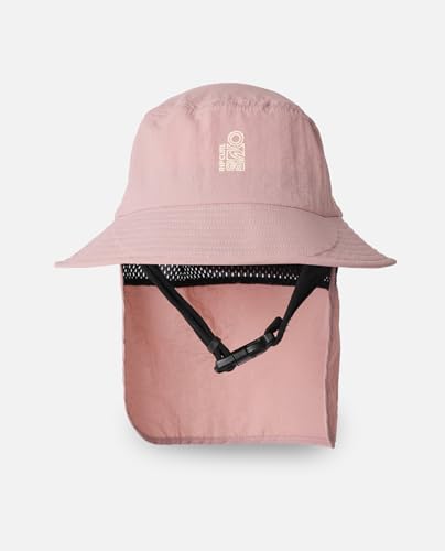 Rip Curl Men's UPF 50+ Quick Dry Surf Hat with Removable Neck Flap - color: Pink, size: X-Large