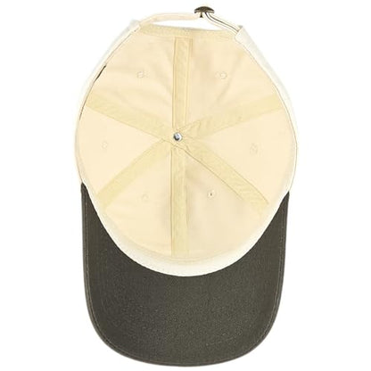 E BY ELIDAN Two Tone Dad Hat, Low Profile Baseball Cap - color: Stone Olive