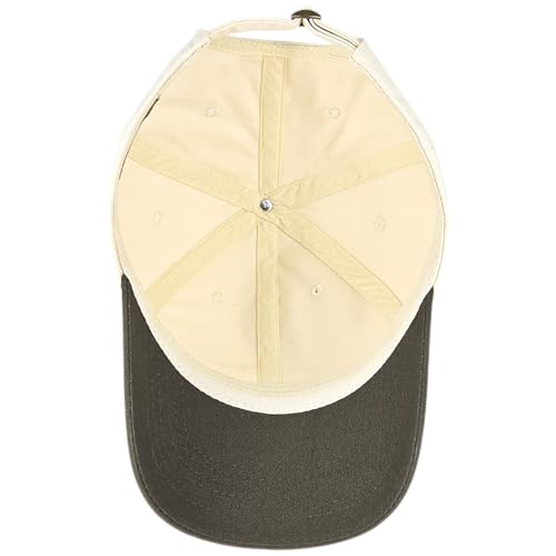 E BY ELIDAN Two Tone Dad Hat, Low Profile Baseball Cap - color: Stone Olive