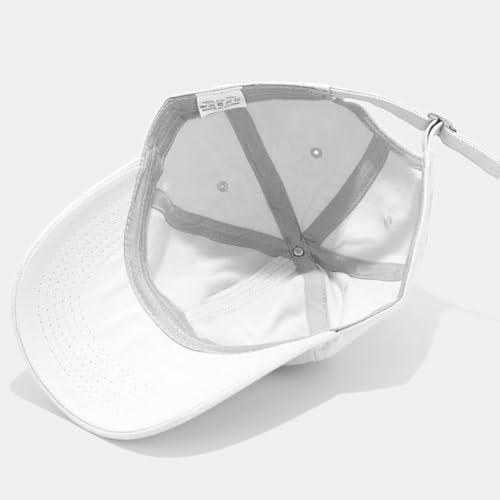 Women's Men's Fashion Baseball Cap Adjustable Strapback Hats Dad Hat Visor Sports Hat - color: White