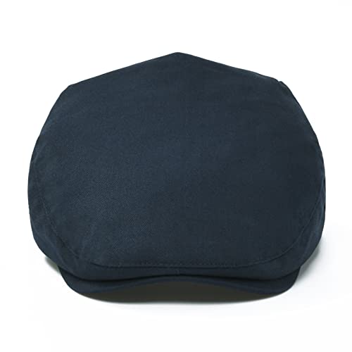 STARANCE Men Thin Cotton Gatsby Newsboy Cap - color: Navy, size: 7 1/4
