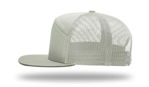 Richardson 168 Hi-Pro 7 Panel Adjustable Snapback Trucker Mesh Back Cap - color: Quarry
