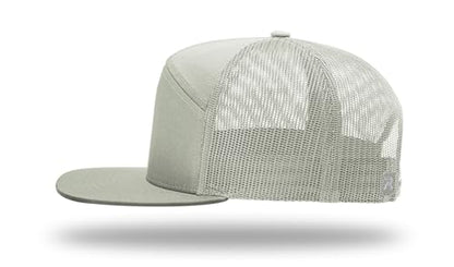 Richardson 168 Hi-Pro 7 Panel Adjustable Snapback Trucker Mesh Back Cap - color: Quarry
