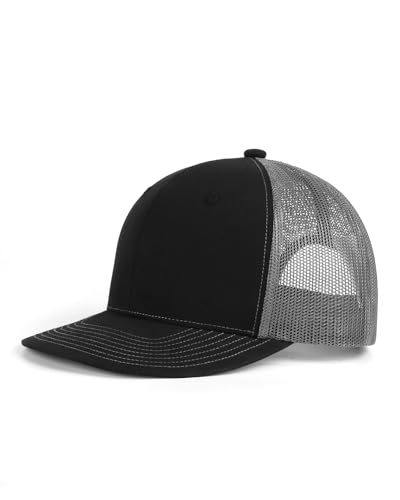 Zylioo XXL Trucker Hat for Big Heads Men Women,2 Tone Mesh Snapback Cap - color: Black-b, size: X-Large-XX-Large