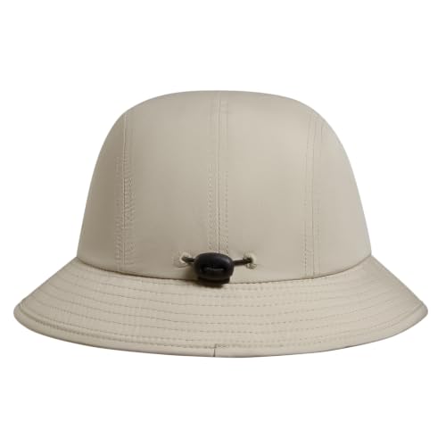 BASSDASH UPF50+ Fishing Bucket Hat for Men Women Lightweight Water Resistant Packable Outdoor Summer Sun Hats FH13 - color: Light Khaki