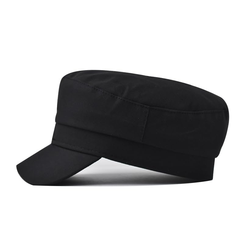 Chauffeur Hat Newsboy Cap Beret Driver Costumes Captain-Hat for Men Women - color: Black