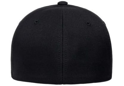 Flexfit 6100NU Tri-Layer Seamless Baseball Cap Bundle w/Cap Catcher - color: Black, size: Large-X-Large