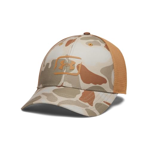 Under Armour Men's Fish Hunter Stretch Fit Hat - color: (499) Federal Tan / Tundra / Tundra, size: Large-X-Large