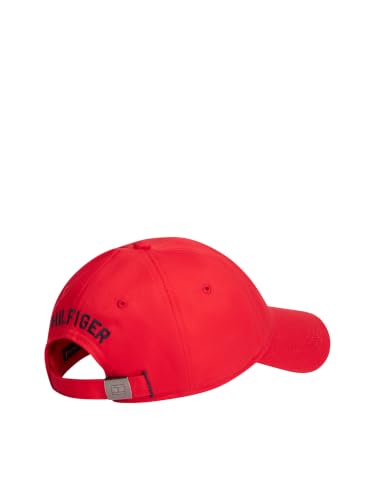 Tommy Hilfiger Men's Cotton Billy Adjustable Flap Baseball Cap - color: Primary Red