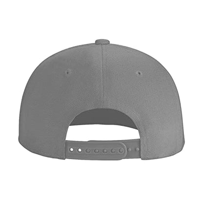 Custom Snapback Hats for Men Personalized Hip Hop Flat Bill Brim Baseball Cap Add Your Own Text Photo Logo - color: Single Color - Grey