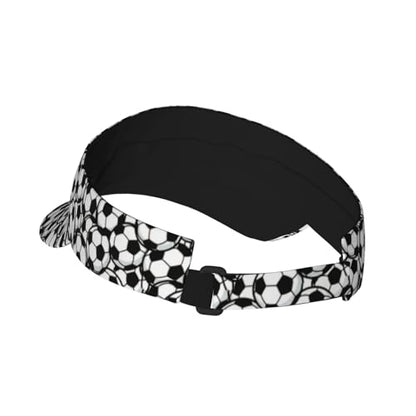 Unisex Adjustable Sports Sun Visor - color: Soccer