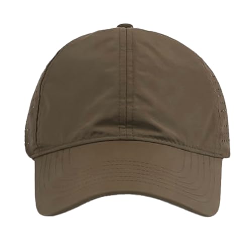 Gelante Men Women Waterproof Quick Dry Baseball Cap Run Hats Mesh Lightweight for Outdoor Sports - color: Coffee