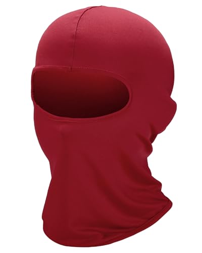 Xeoxarel Balaclava Ski Mask for Men/Women (Available in 2/3/4/5/36 Pack) - color: Red