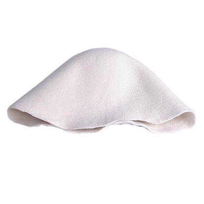Wool Felt Cone Cloche Hood Millinery Hats Fascinators Block Base Body B107 - color: #2 Ivory