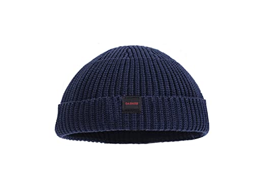 Fisherman Beanie Hats for Men Women,Knit Trawler Skull Cap,Watch Cap,Spring Fall Winter Warm Short Hats - color: (Cotton)-after Midnight-m