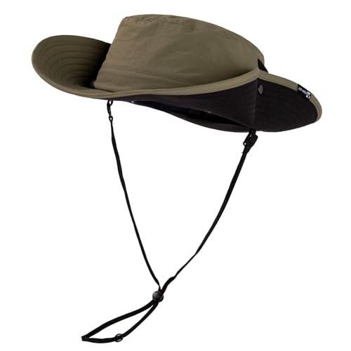 TOP-EX Wide Brim Mesh Sun Hat for Men and Women, UPF 50+ Water-Resistant - color: Green, size: Medium-Large