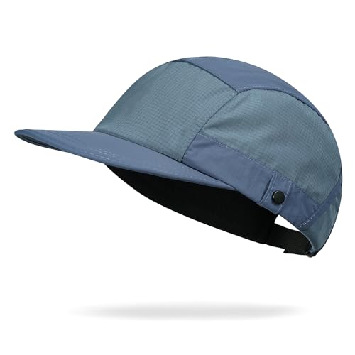 Croogo 5 Panel Running Hat Quick Dry Baseball Cap Sun UV Sports Outdoor Cap - color: M-wbqsg1-blue