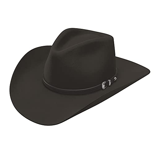 Stetson Seneca 4X Buffalo Felt Cowboy Hat SBSNCA-4134 - color: Black, size: 7 1/2