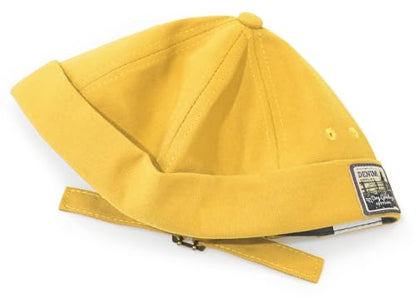 Glamorstar Dome Brimless Hats for Women Men Sailor Docker Beanie Cap Hip Hop Hats - color: Yellow D