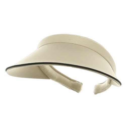 Piping Clip On Visor - color: Beige