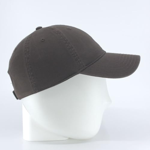 Classic Blank Dad Hat Cotton Adjustable Strap Baseball Cap - color: Brown