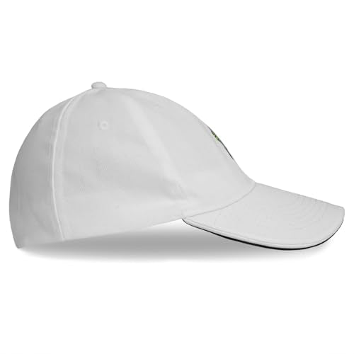 Headsweats Dad Hat – Men's Embroidered Twill Baseball Cap, Adjustable Strapback, Lightweight, Breathable - color: White/Pickleball