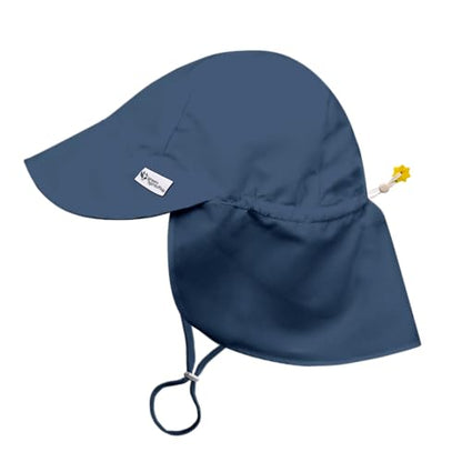Green Sprouts Unisex-Baby Flap Sun Protection Swim HatHat - color: Navy, size: 2-4T
