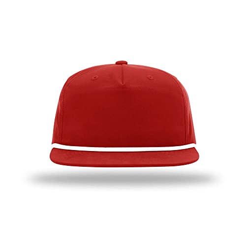 Richardson 256 Umpqua Grandpa Flip-Up Stay Pinch Cap Bundle w/Cap Catcher - color: Red W/ White Rope