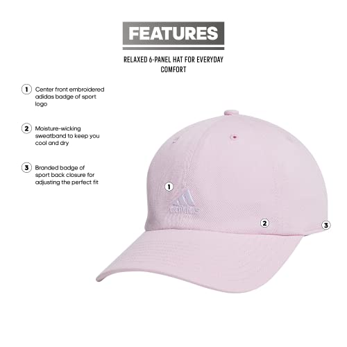 adidas Women's Saturday 2 Hat Baseball Cap - color: Orchid Fusion Purple/White/2