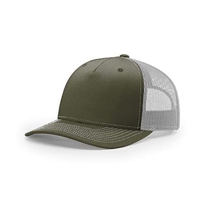 Richardson 112FP & 112PFP Classic Fit Five-Panel Snapback Trucker Cap |OSFM - color: Beetle/Quarry