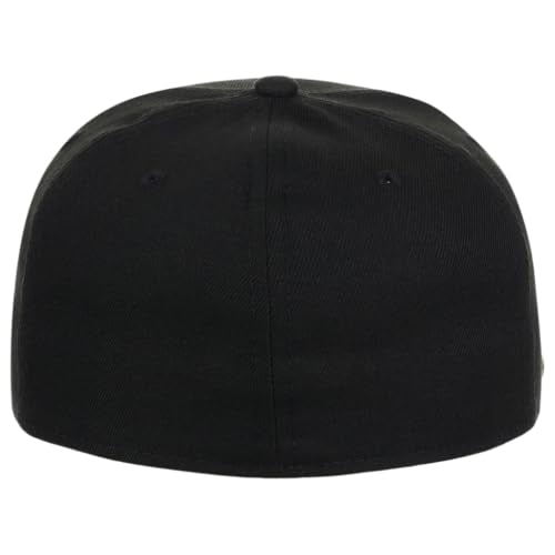 New Era Blank Custom 59FIFTY Fitted Flat Bill Cap - color: Black/Grey Uv, size: 7 1/2