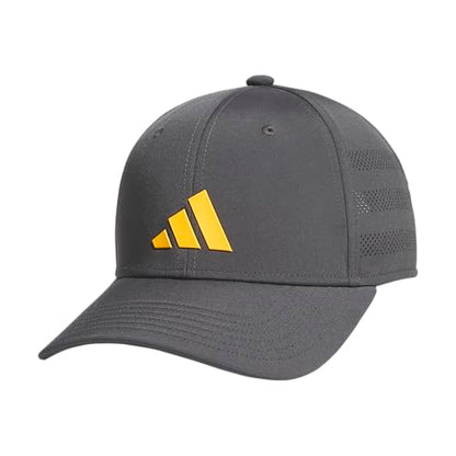adidas Kids Gameday Snapback Hat - color: Grey Six/Lucid Tangerine Orange