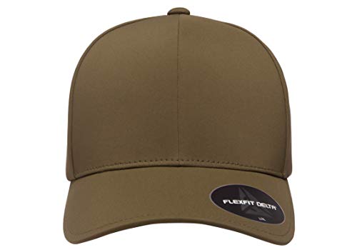Flexfit Men's One Size Delta Seamless Cap, Maroon, Large-X-Large - color: Olive, size: Large-X-Large