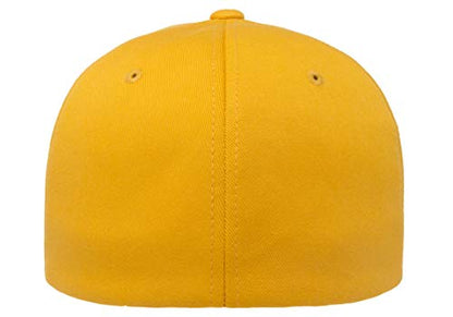 Flexfit Men's Athletic Baseball Fitted Cap - color: Gold, size: Small-Medium