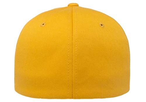 Flexfit Men's Athletic Baseball Fitted Cap - color: Gold, size: Large-X-Large