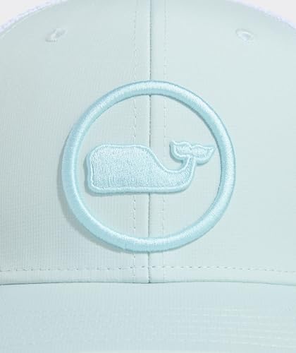 vineyard vines Whale Dot Performance Trucker - color: Aqua Haze