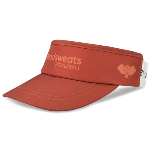 Headsweats Performance Pickleball Hats and Visors - color: Brick Red, style: Visor