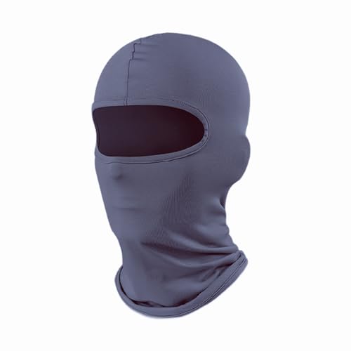 Balaclava Ski Mask, Windproof Sun Protection Full Face Cover for Men Women - color: Dark Gray