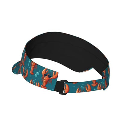 Unisex Adjustable Sports Sun Visor - color: Lobster