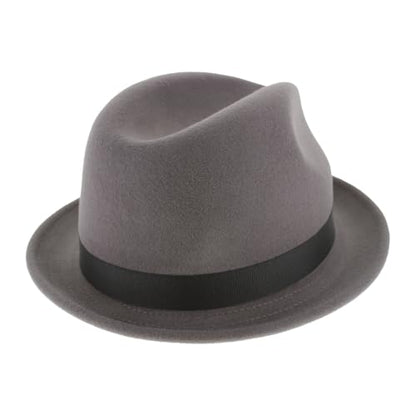 Hats in the Belfry Paine Stingy Brim Fedora - color: Grey, size: Small