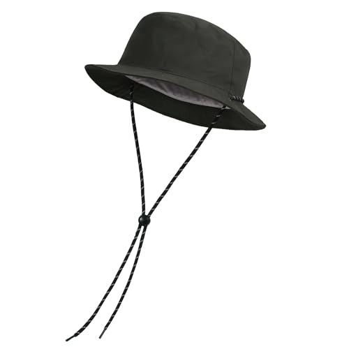 Clakllie Reversible Packable Boonie Fishing Hat UV Protection Sun Beach Hat - color: Bk2601-purpledarkgray