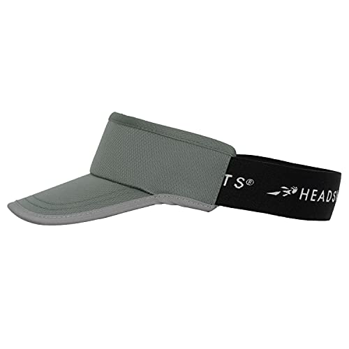 Headsweats Unisex Adult Lightweight Performance Running Reflective Visor - color: Supervisor Graphite Reflective