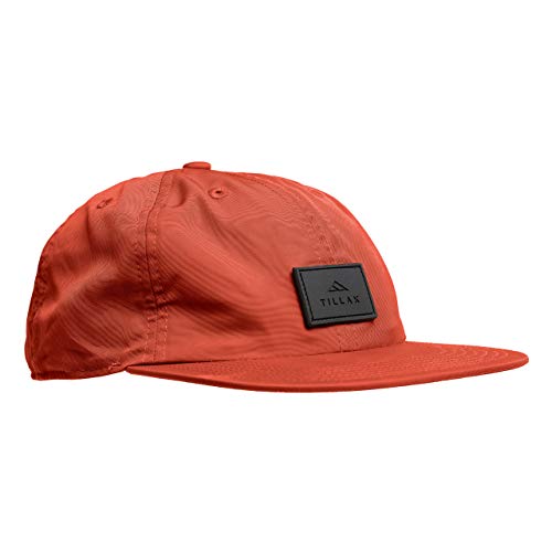 Tillak COHO Six Panel Hat, Kodra Nylon 6 Panel Cap with Snap Closure - color: Supai Red