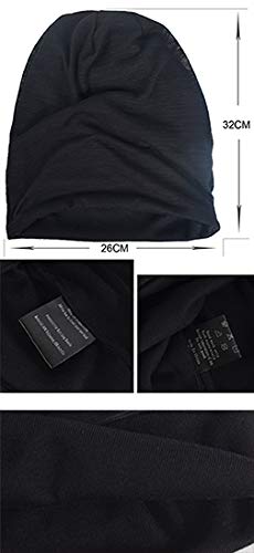 VECRY Men Slouch Hollow Beanie Thin Summer Cap Skullcap - color: Grey1